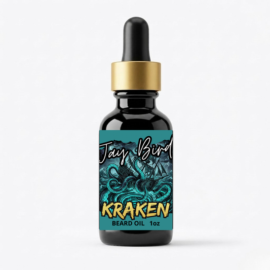 Kraken Beard Oil (Mythos) | Freezing Ozone • Black Amber • Crushed Moss