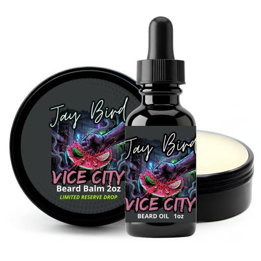 Vice City Oil and Balm (Limited Reserve) | Neon Watermelon • Bitter White Grapefruit • Smoked Cologne & Dark Woods
