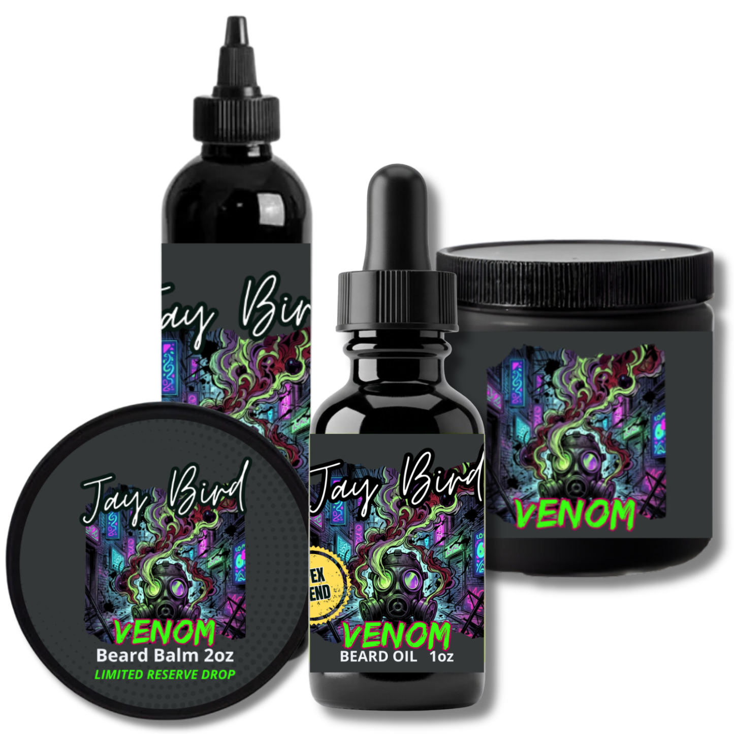 Venom Complete Beard (Limited Reserve) | Spiked Black Cherry • Resinous Incense • Sharp Yuzu