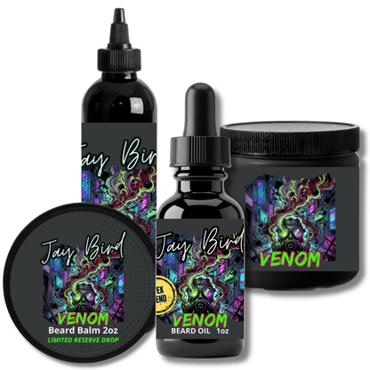 Venom Complete Beard (Limited Reserve) | Spiked Black Cherry • Resinous Incense • Sharp Yuzu