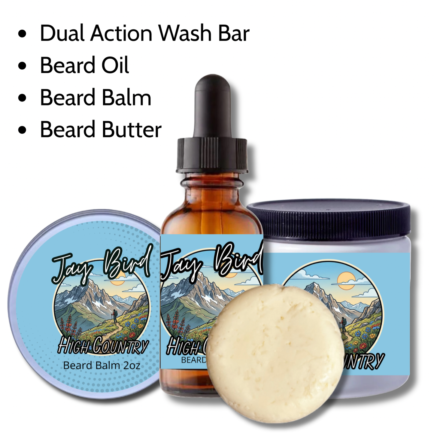 High Country All-In-One Kit | Oil, Balm, Butter, and Wash Bar (Spring Limited) 100% Essential Oil Blend
