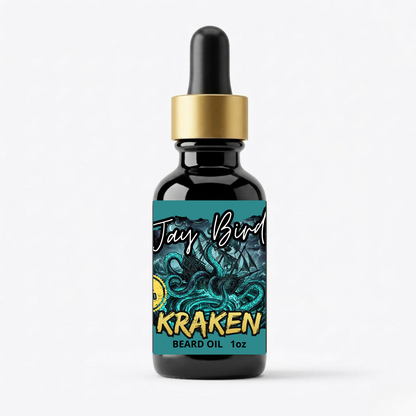 Kraken Beard Oil (Mythos) | Freezing Ozone • Black Amber • Crushed Moss