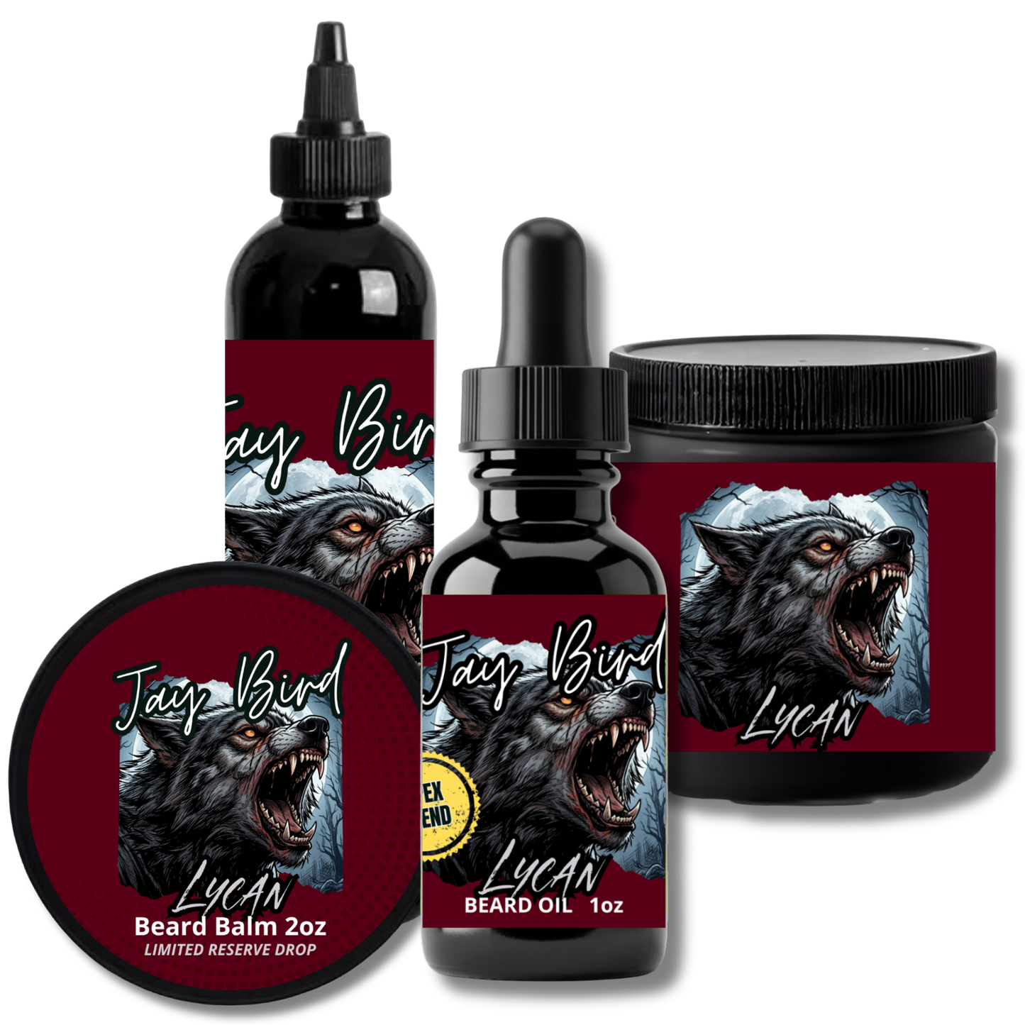 Lycan Complete Beard (Limited Reserve) | Savage Blood Orange • Smoked Bourbon • Feral Leather