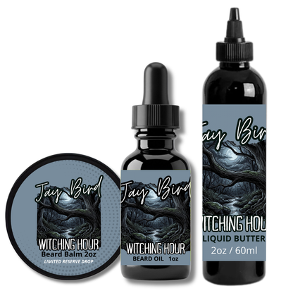 Witching Hour Oil, Balm, and Butter (Limited Reserve) | Dark Blackberry • Ancient Oud • Mystical Resins