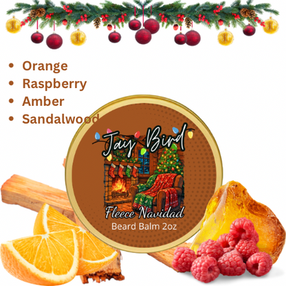 Fleece Navidad Beard Balm (Christmas Limited) | Cozy Citrus and Warm Woods