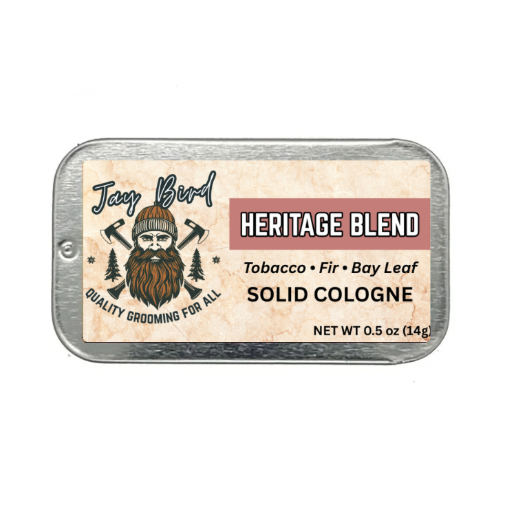 Heritage Blend Solid Cologne - Citrus | Bay Leaf | Tobacco