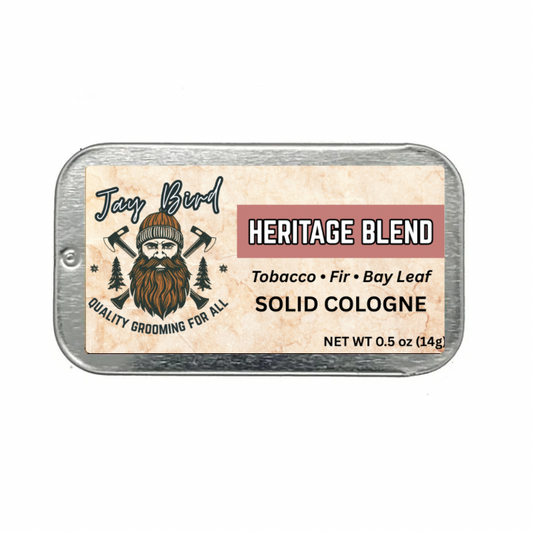 Heritage Blend Solid Cologne - Citrus | Bay Leaf | Tobacco