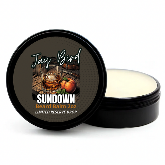 Sundown Beard Balm (Limited Reserve) | Sweet Georgia Peach • Aged Whiskey • Weathered Cedar