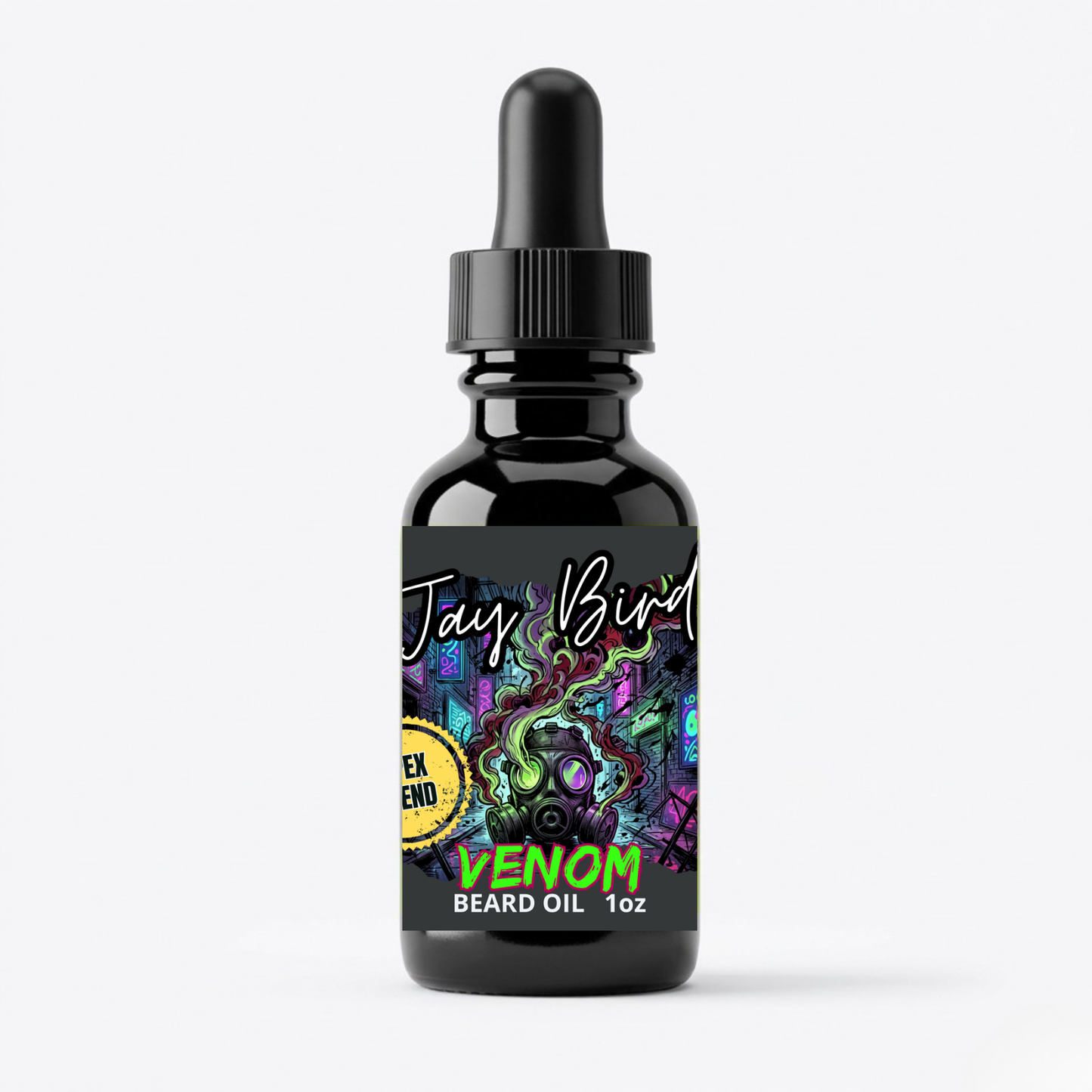 Venom Beard Oil (Limited Reserve) | Spiked Black Cherry • Resinous Incense • Sharp Yuzu