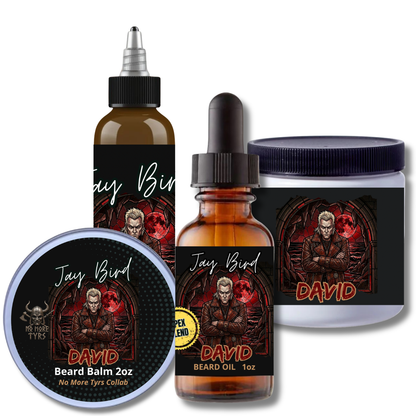 David Complete Beard (NoMoreTyrs Collab) | Battered Leather • Damp Cave Soil • Motor Grease