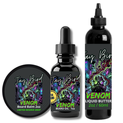 Venom Oil, Balm, and Butter (Limited Reserve) | Spiked Black Cherry • Resinous Incense • Sharp Yuzu
