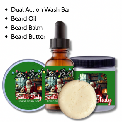 Santa’s Study All-In-One Kit | Oil, Balm, Butter, and Wash Bar (Christmas Limited)