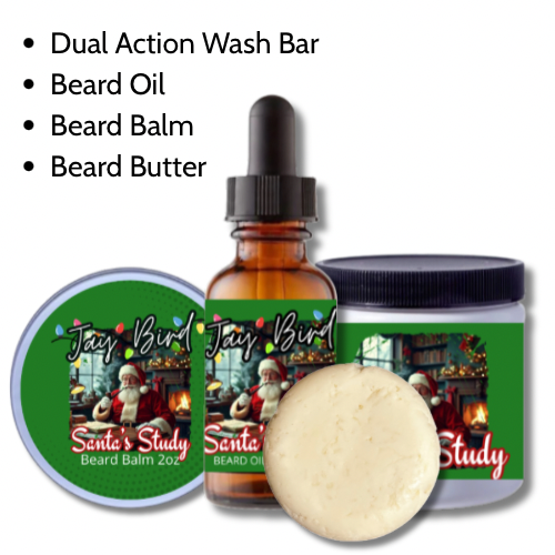 Santa’s Study All-In-One Kit | Oil, Balm, Butter, and Wash Bar (Christmas Limited)
