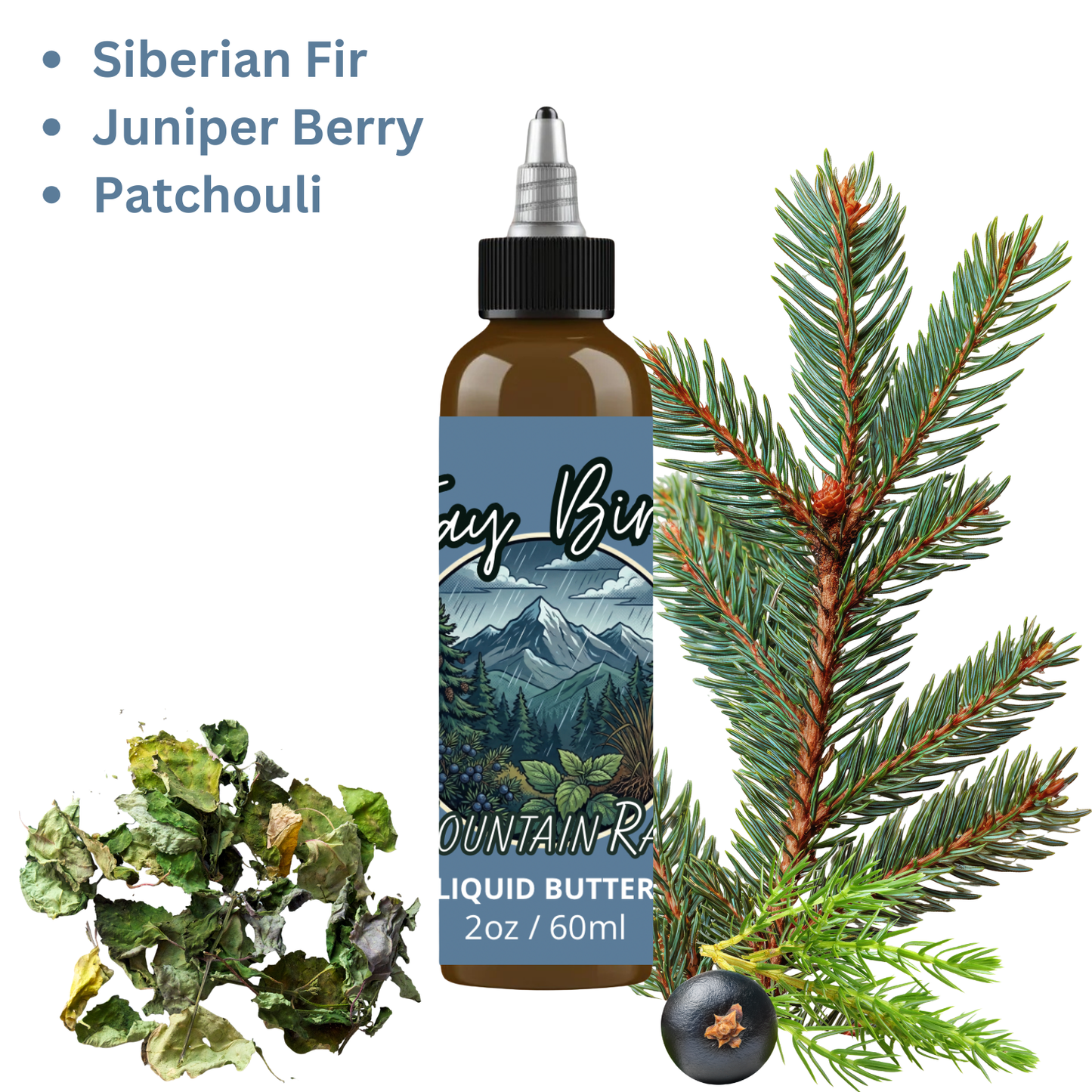 Mountain Rain Liquid Beard Butter (Spring Limited) - Crisp Ozone | Slate Rock | High Altitude Air