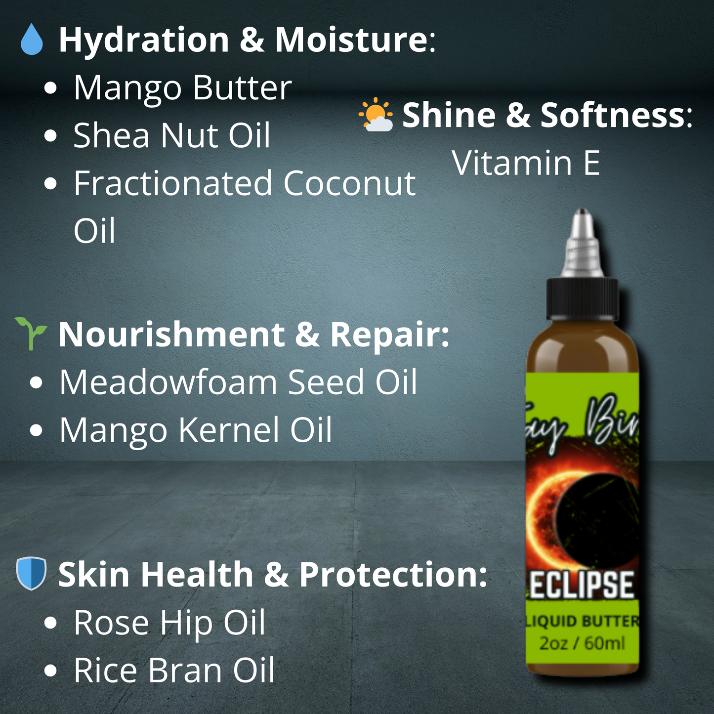 Eclipse Liquid Beard Butter - Dark Raspberry | Shadowy Oakmoss | Midnight Amber