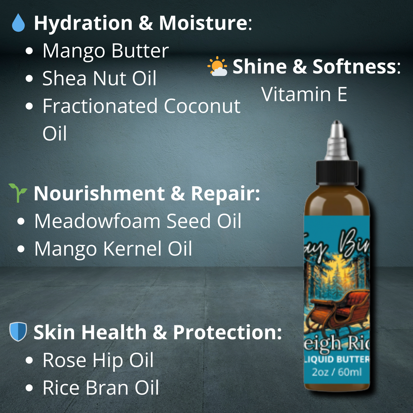 Sleigh Ride Liquid Beard Butter (Winter Limited) | Festive Pine Escape