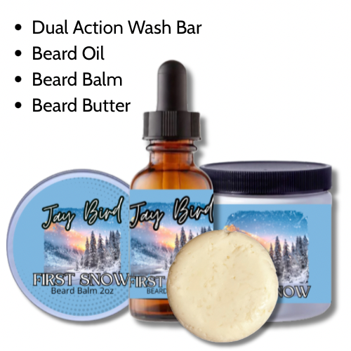 First Snow All-In-One Kit | Oil, Balm, Butter, and Wash Bar (Winter Limited)