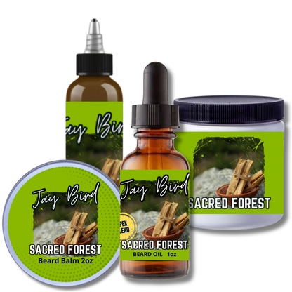 Sacred Forest Complete Beard | Oil, Balm, Liquid Butter, and Butter