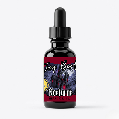 Nocturne Beard Oil (Limited Reserve) | Dark Cherry • Spiced Patchouli • Gothic Cedarwood