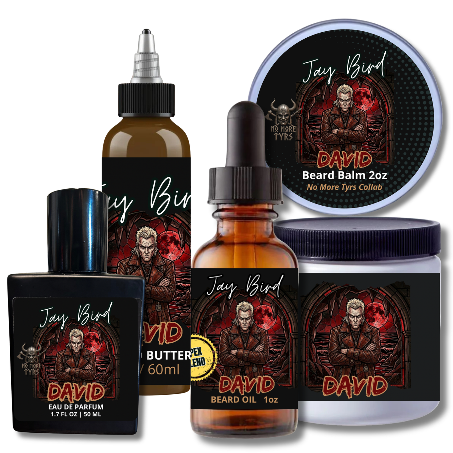 David Full Cologne Collection (NoMoreTyrs Collab) | Battered Leather • Damp Cave Soil • Motor Grease