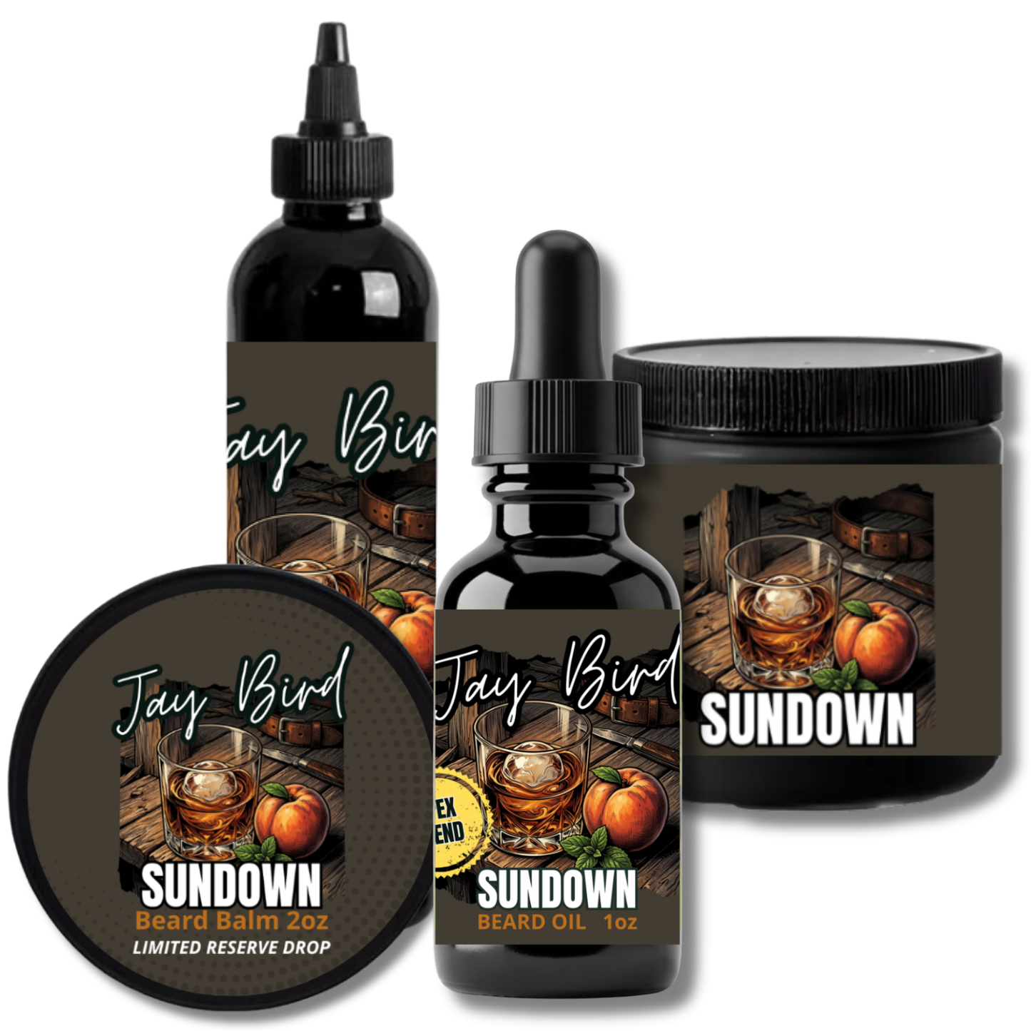 Sundown Complete Beard (Limited Reserve) | Sweet Georgia Peach • Aged Whiskey • Weathered Cedar