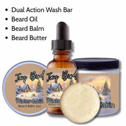 Winter Cabin All-In-One Kit | Oil, Balm, Butter, and Wash Bar (Winter Limited)