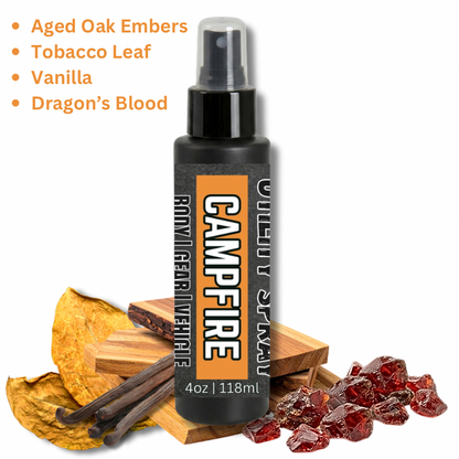 Campfire 2.0 Utility Spray- Smoldering Embers | Aged Oak | Dragon’s Resin