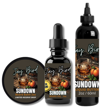 Sundown Oil, Balm, and Butter (Limited Reserve) | Sweet Georgia Peach • Aged Whiskey • Weathered Cedar