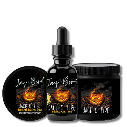 Jack O’ Fire Oil, Balm and Butter (Limited Reserve) | Smoldering Embers • Dark Pumpkin • Resinous Oud