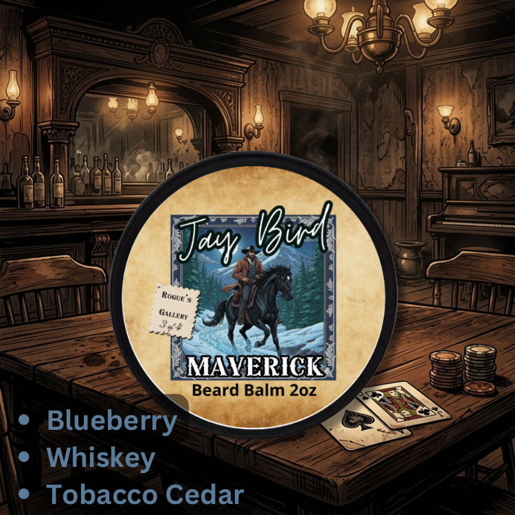 Maverick Beard Balm (Rogue’s Gallery #3) | Wild Blueberry • Orchard Apple • Highland Cedar