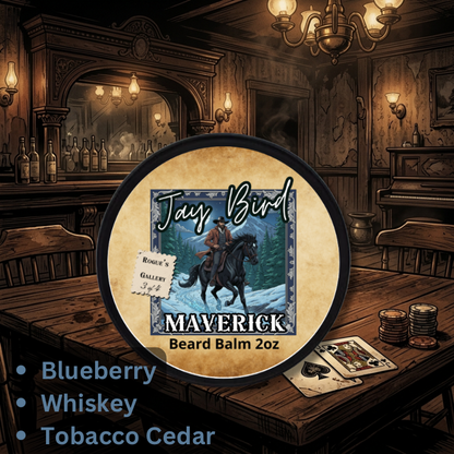 Maverick Beard Balm (Rogue’s Gallery #3) | Wild Blueberry • Orchard Apple • Highland Cedar