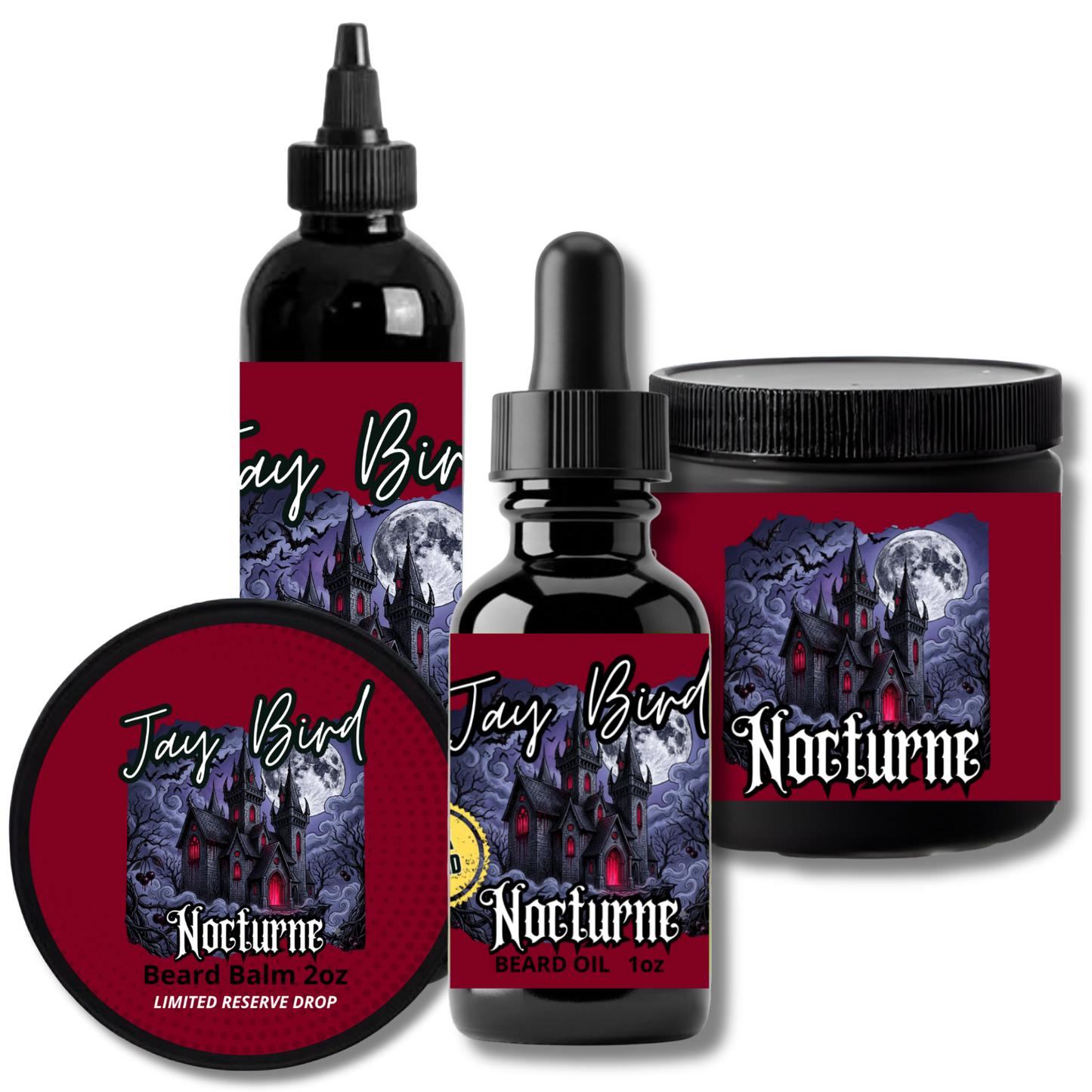 Nocturne Complete Beard (Limited Reserve) | Dark Cherry • Spiced Patchouli • Gothic Cedarwood