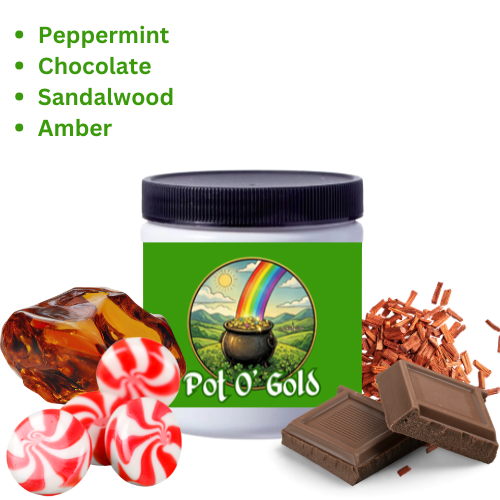 Pot O’ Gold Beard Butter - Sharp Peppermint | Rich Cocoa | Warm Amber