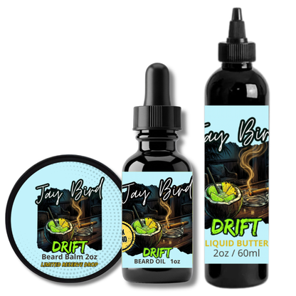 Drift Oil, Balm, and Butter (Limited Reserve) | Distilled Lime • Tropical Coconut • Smooth Cuban Tobacco