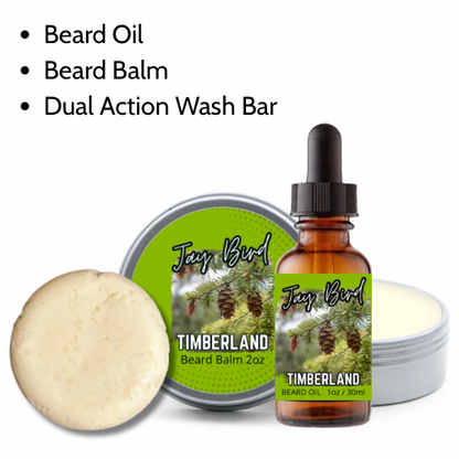 Groom and Clean Kit | Oil, Balm, and Wash Bar