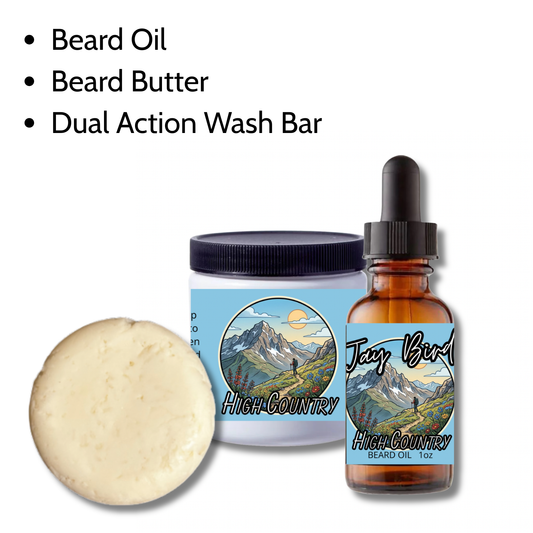 High Country Nourishing Wash Kit | Oil, Butter, and Wash Bar (Spring Limited) 100% Essential Oil Blend