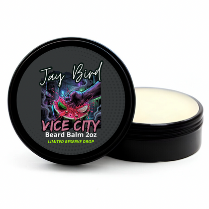 Vice City Beard Balm (Limited Reserve) | Neon Watermelon • Bitter White Grapefruit • Smoked Cologne & Dark Woods