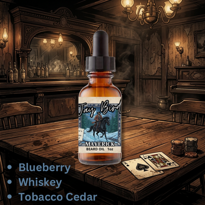 Maverick Beard Oil (Rogue’s Gallery #3) | Wild Blueberry • Orchard Apple • Highland Cedar