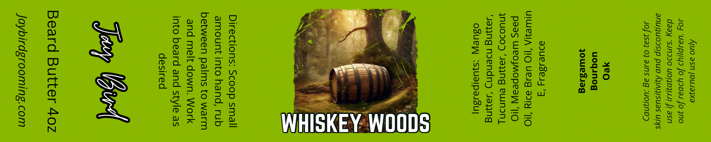 Whiskey Woods Beard Butter |Bourbon Oak Barrel