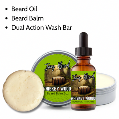 Groom and Clean Kit | Oil, Balm, and Wash Bar