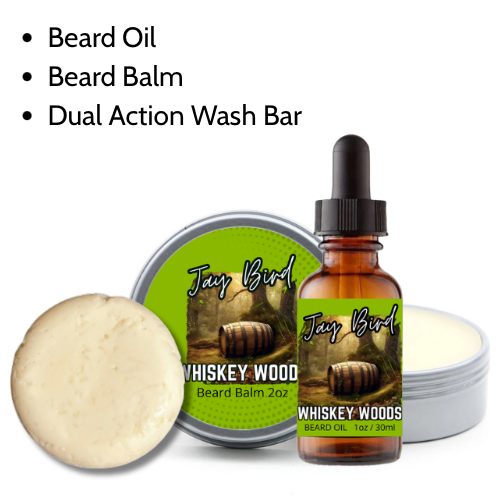 Whiskey Woods Groom and Clean Kit | Oil, Balm, and Wash Bar
