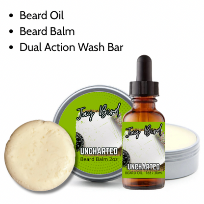 Groom and Clean Kit | Oil, Balm, and Wash Bar