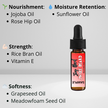 Jingle Beard Sample Kit | Oil and Balm (Christmas Limited)