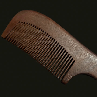 Medium Tooth Red Sandalwood Comb