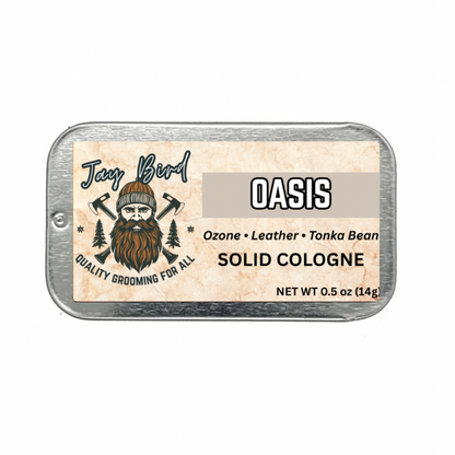 Oasis Solid Cologne - Airy Ozone | Rugged Leather | Warm Tonka