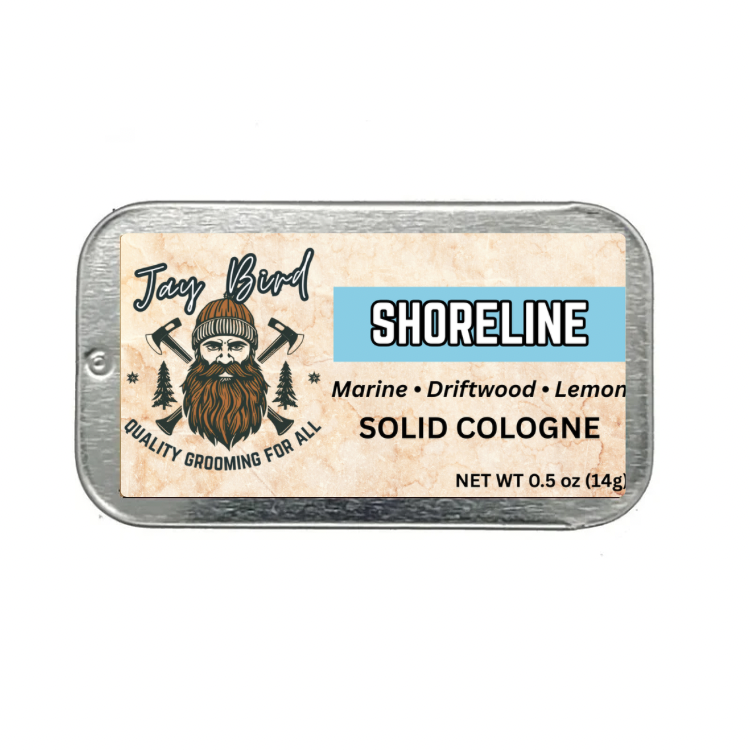 Shoreline Solid Cologne - Crisp Marine | Salted Driftwood | Clean Cotton