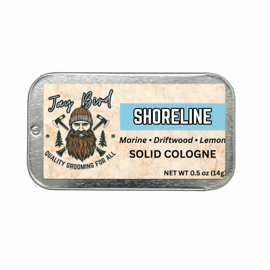 Shoreline Solid Cologne - Crisp Marine | Salted Driftwood | Clean Cotton
