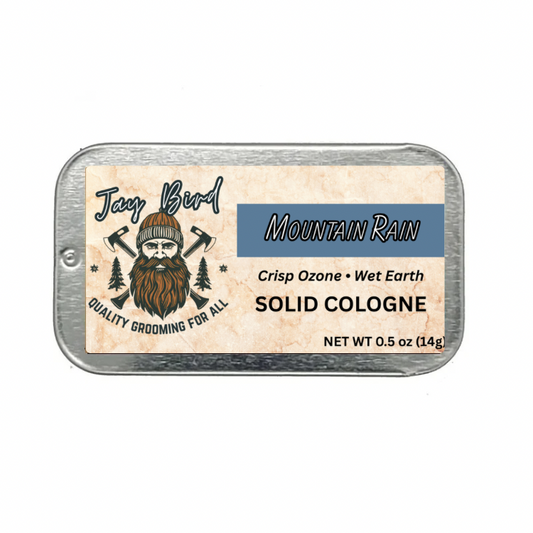 Mountain Rain Solid Cologne(Spring Seasonal) - Crisp Ozone | Slate Rock | High Altitude Air