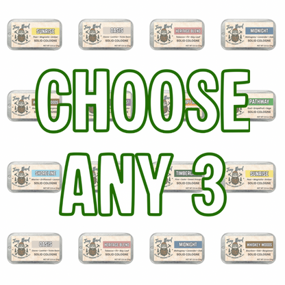 Solid Cologne 3 Pack | Your Choice of Fragrances