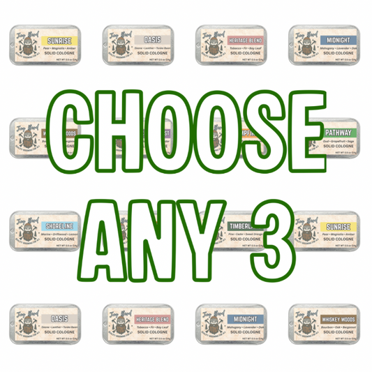 Solid Cologne 3 Pack | Your Choice of Fragrances